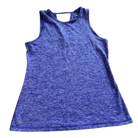 Ideology Women's Blue Keyhole Back Tank Top Size S Casual Summer - Picture 1 of 5